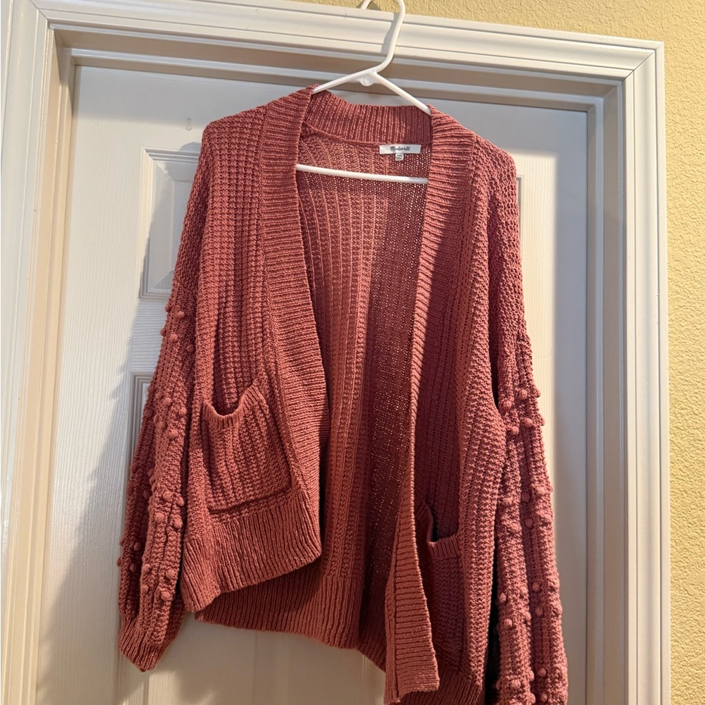 Madewell Dusty Rose Cardigan Sweater